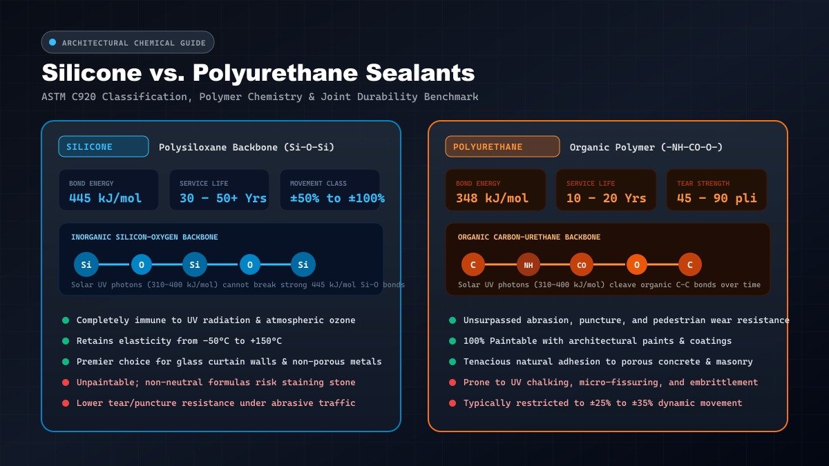 Silicone vs Polyurethane Sealant Guide